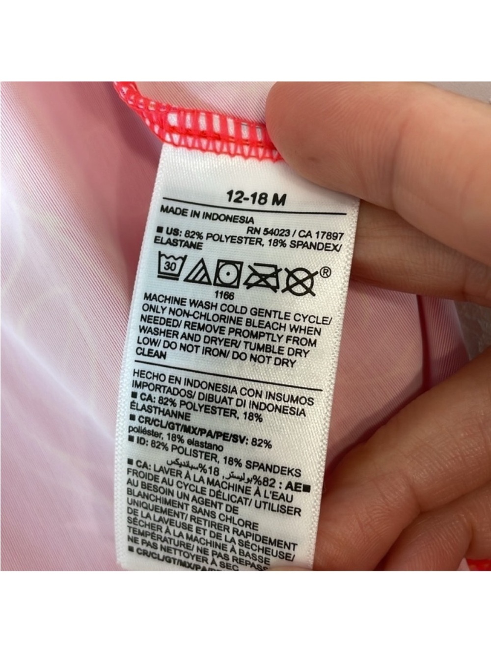 Old Navy One-Piece Swimsuit UPF 50. Baby Girl’s 12-18M. NWT. - Picture 6 of 6